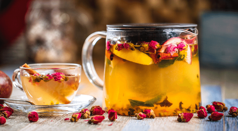 Simple, Easy Pyramid Tea Bag Cocktails