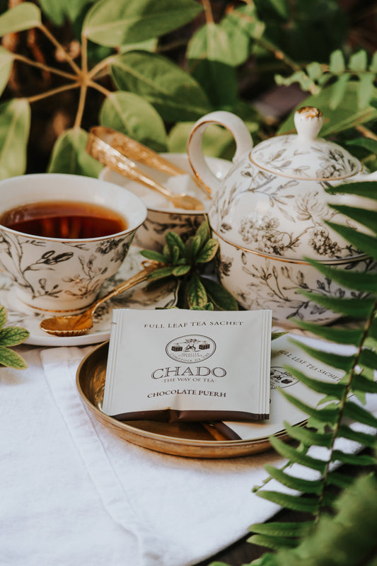 Chado Tea Tea Bags Chocolate Pu-Erh Pyramid Tea Bags