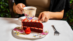 White Champagne Raspberry Afternoon Tea Cakes
