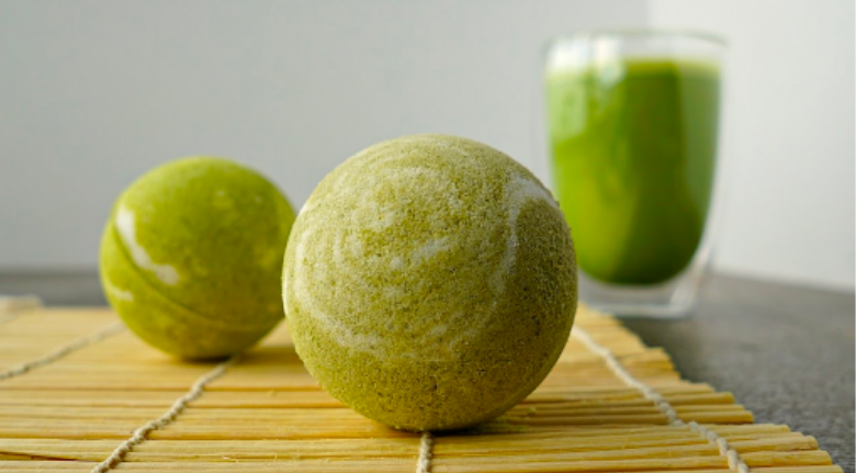 Self-Care with Chado: Green Tea Lemonade Bath Bombs